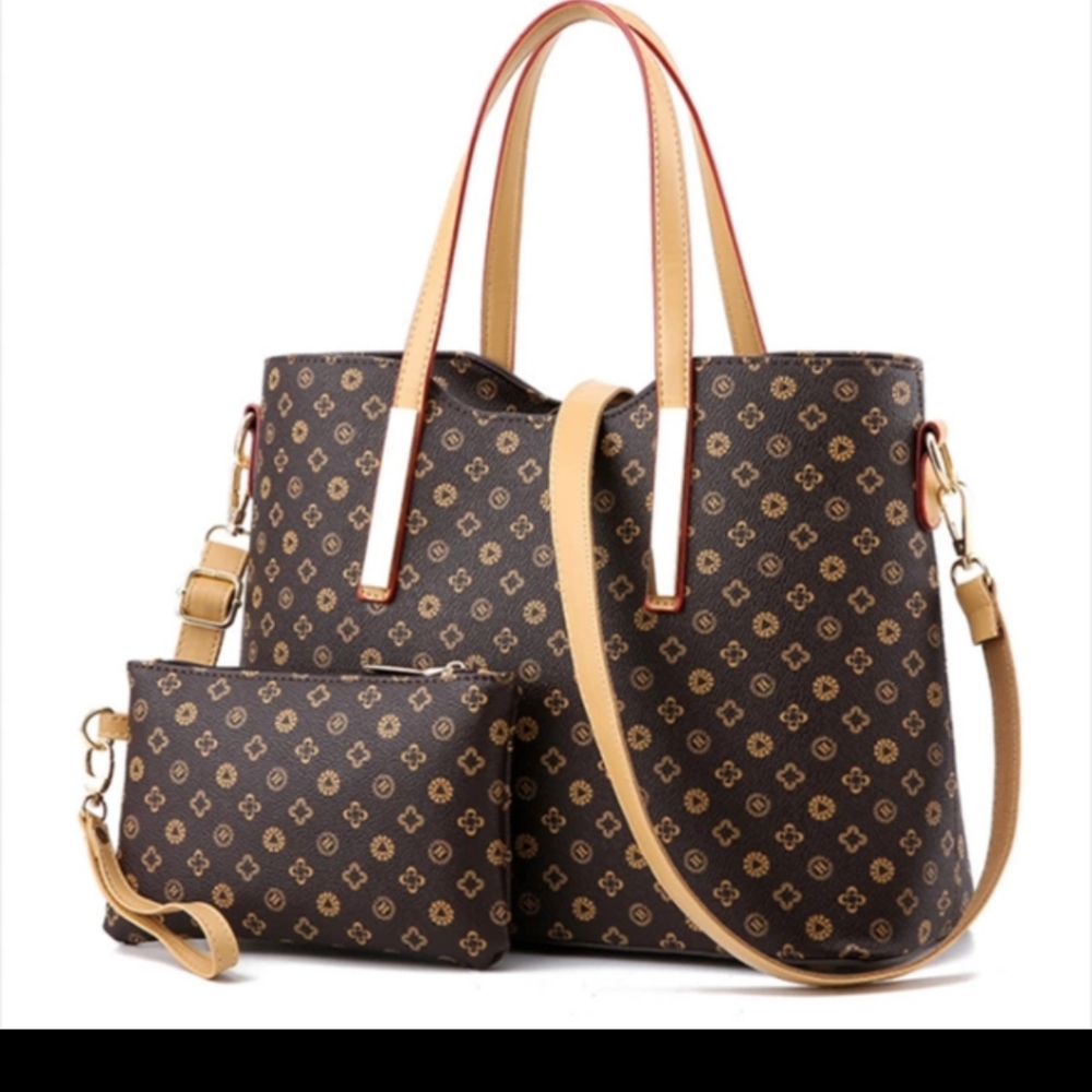 Cute tote leather 2 in 1 bag